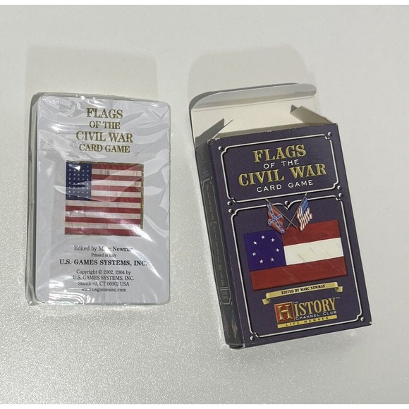 The‎ History Channel's Flags of the Civil War Card Game Cards Unopened - Picture 3 of 3